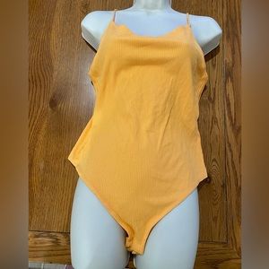 NWT H&M’s RIBBED BODY SUIT SIZE M